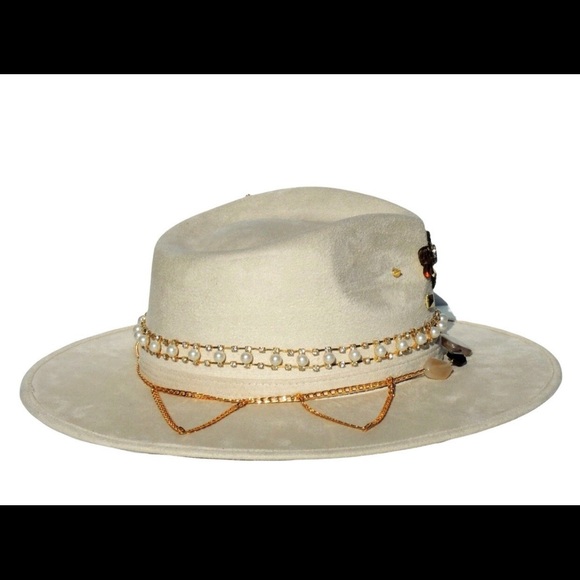 Handmade wide brim hat made in Mexico hand painted - Picture 7 of 15